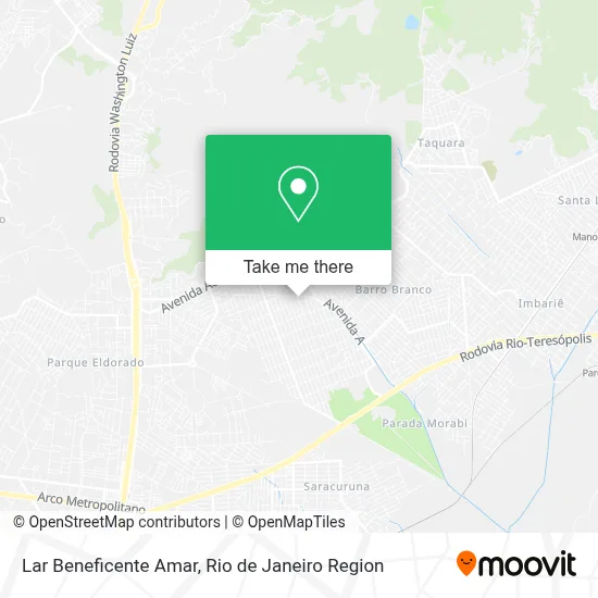 Lar Beneficente Amar map