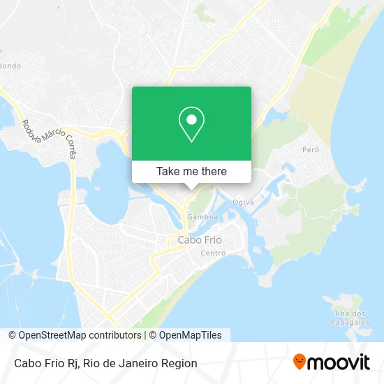 Cabo Frio Rj map