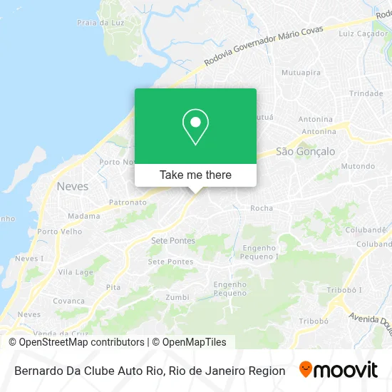 Bernardo Da Clube Auto Rio map