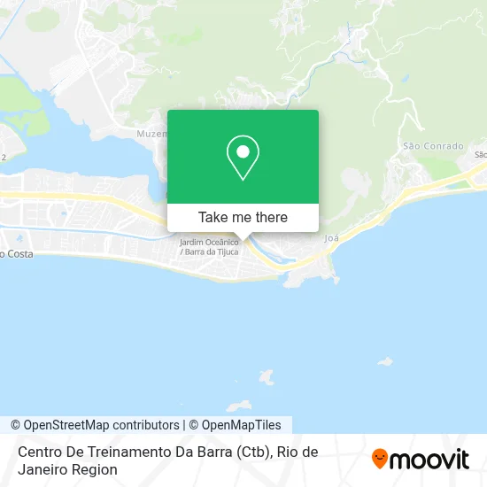 Centro De Treinamento Da Barra (Ctb) map