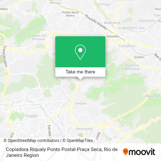 Copiadora Riqualy Ponto Postal Praça Seca map