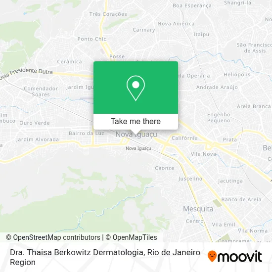 Dra. Thaisa Berkowitz Dermatologia map