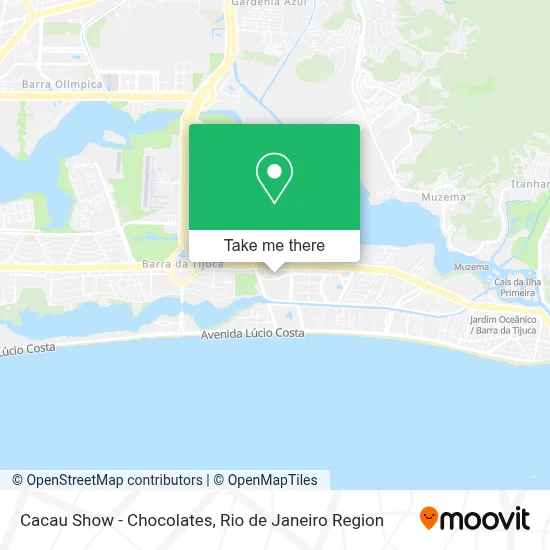 Cacau Show - Chocolates map