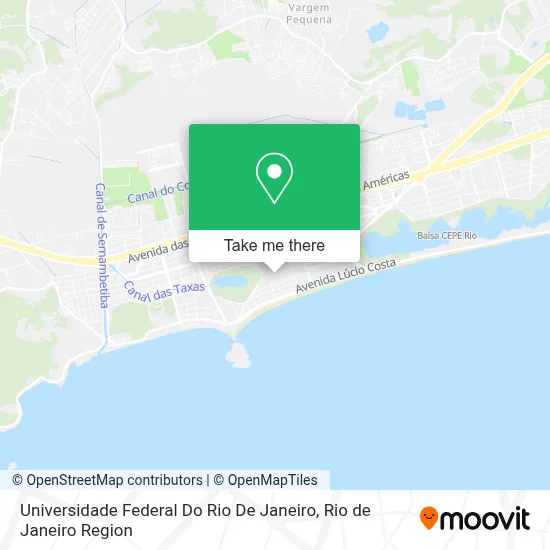 Universidade Federal Do Rio De Janeiro map