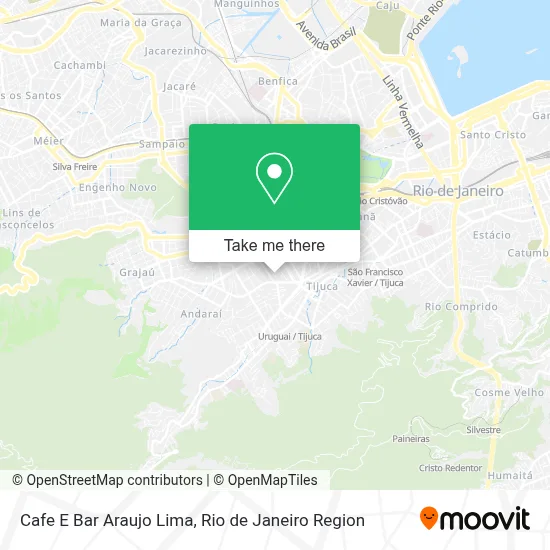 Cafe E Bar Araujo Lima map