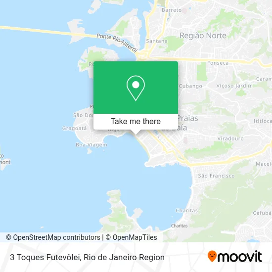 3 Toques Futevôlei map