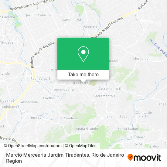 Marcio Mercearia Jardim Tiradentes map