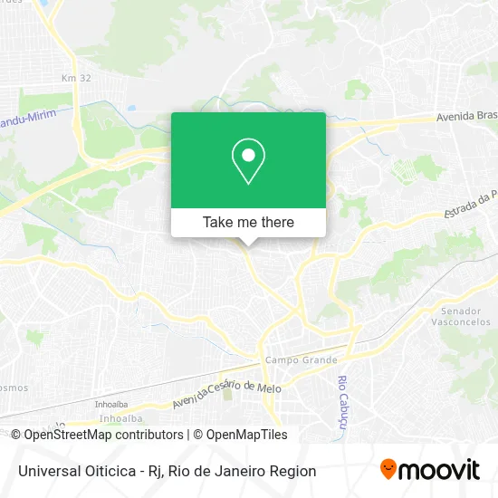 Universal Oiticica - Rj map