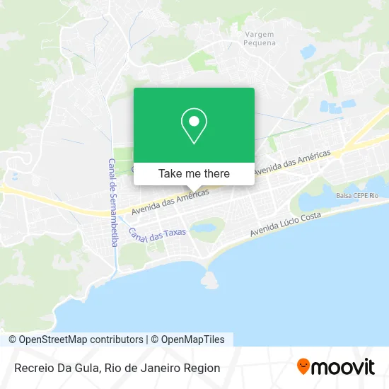 Recreio Da Gula map