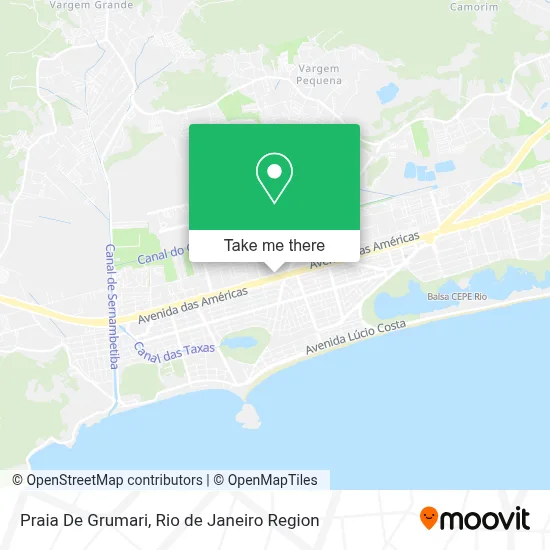 Praia De Grumari map