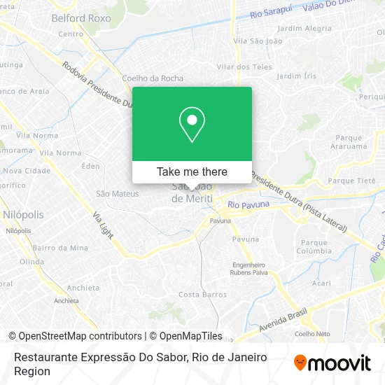 Restaurante Expressão Do Sabor map