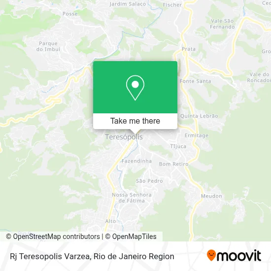 Rj Teresopolis Varzea map