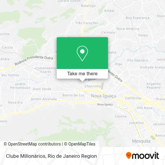 Clube Milionários map