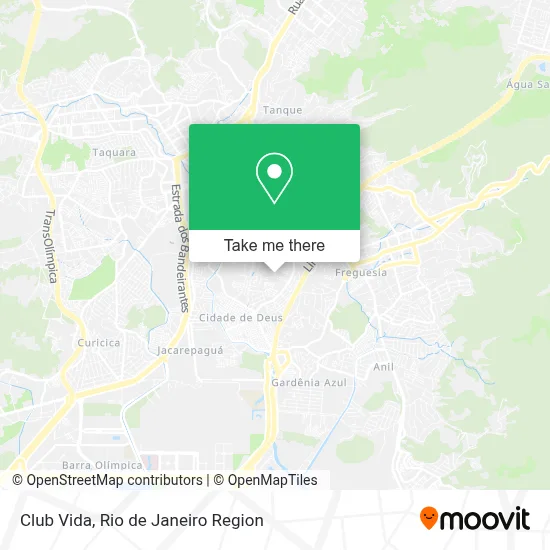 Club Vida map