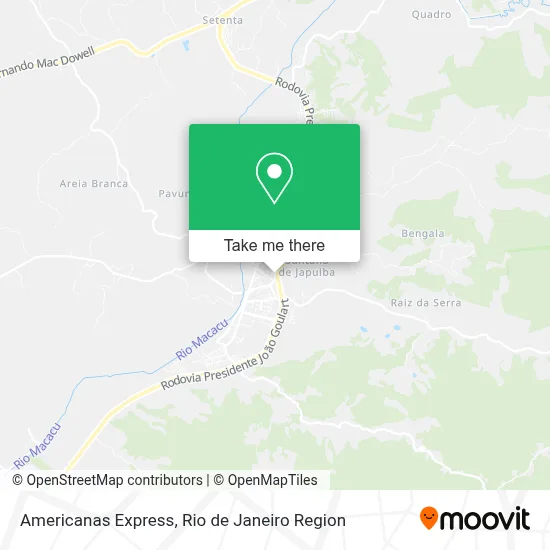 Americanas Express map