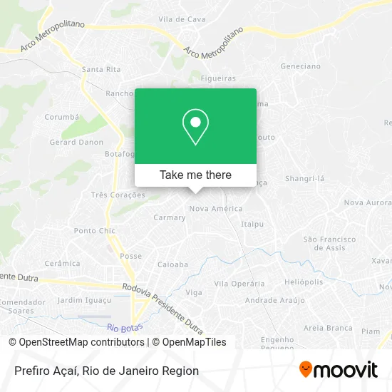 Prefiro Açaí map