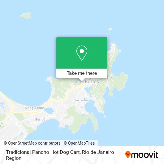 Tradicional Pancho Hot Dog Cart map