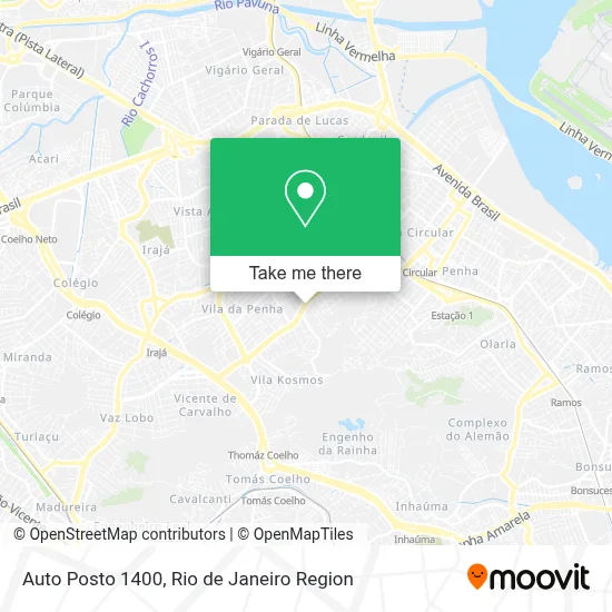 Auto Posto 1400 map