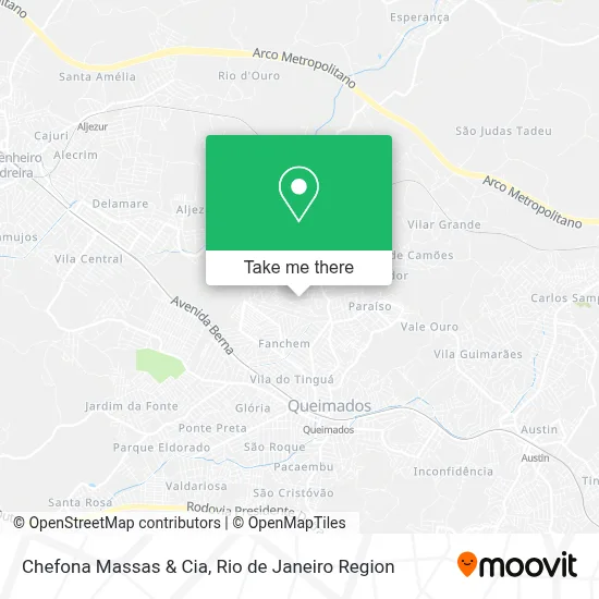Chefona Massas & Cia map