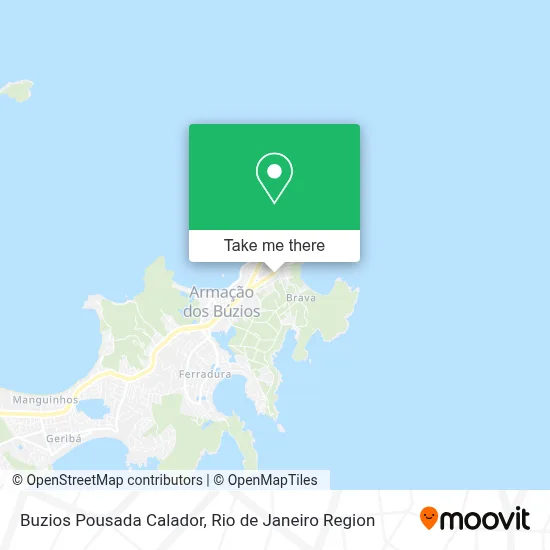 Buzios Pousada Calador map