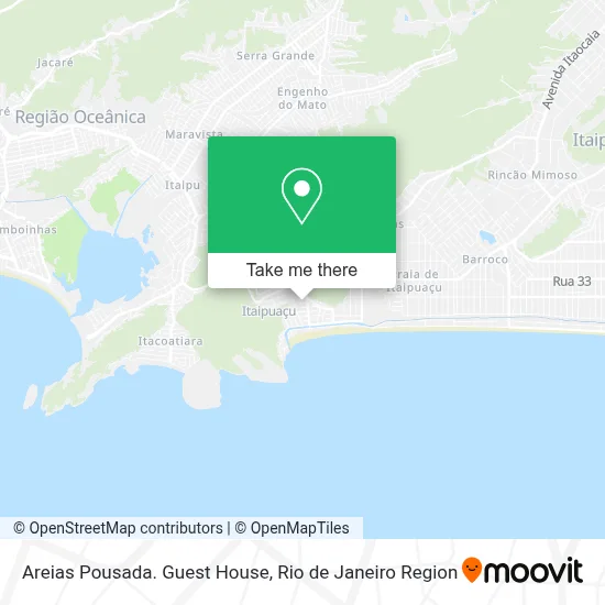 Areias Pousada. Guest House map