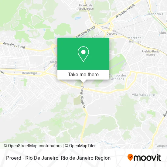 Proerd - Rio De Janeiro map