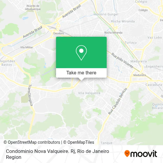 Condominio Nova Valqueire. Rj map