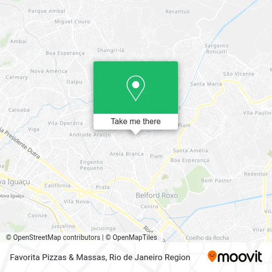 Favorita Pizzas & Massas map