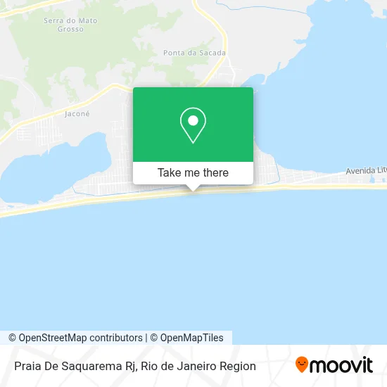 Praia De Saquarema Rj map