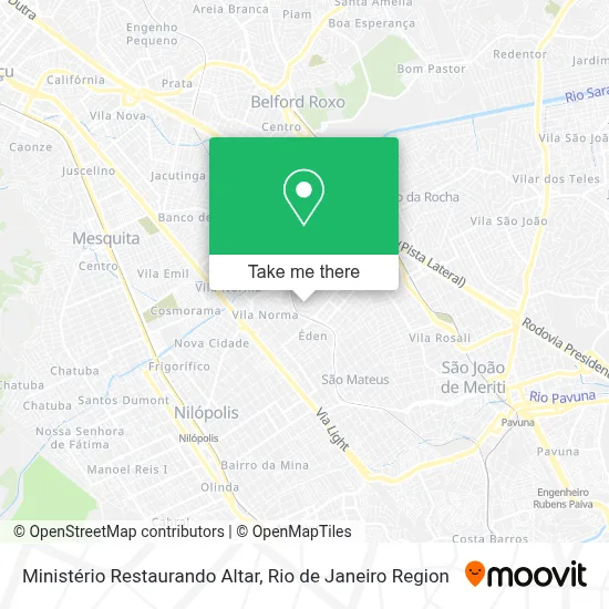Ministério Restaurando Altar map