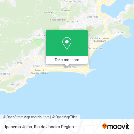 Ipanema Joias map