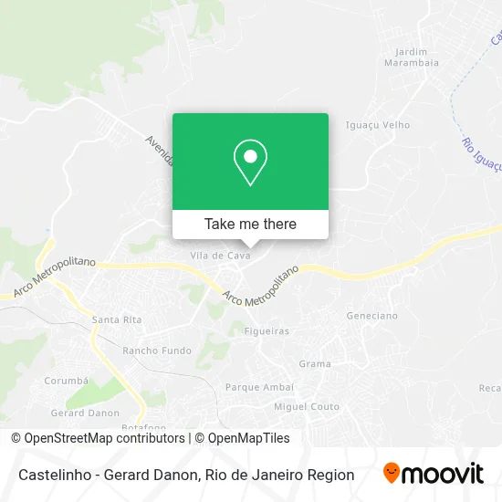 Castelinho - Gerard Danon map