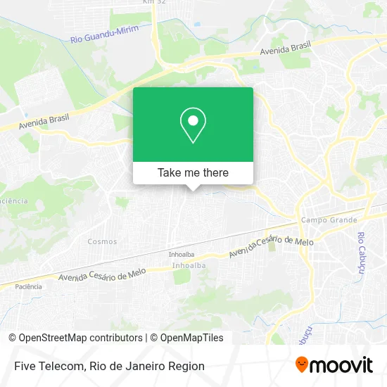 Five Telecom map