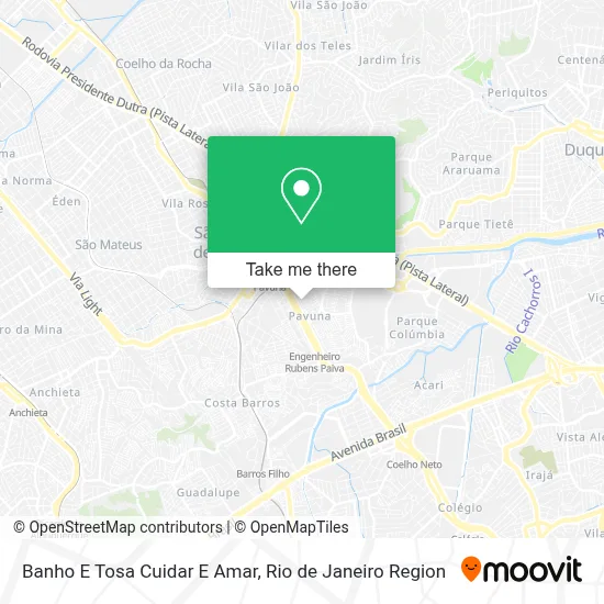 Banho E Tosa Cuidar E Amar map