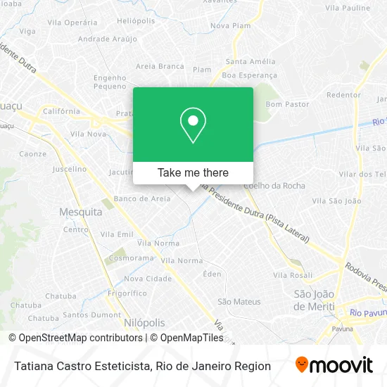 Tatiana Castro Esteticista map