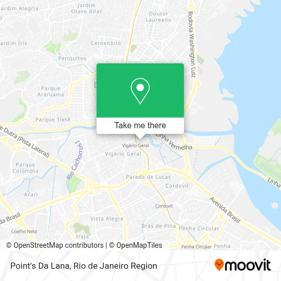 Point's Da Lana map
