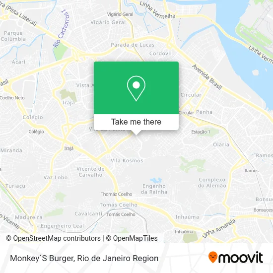 Monkey`S Burger map