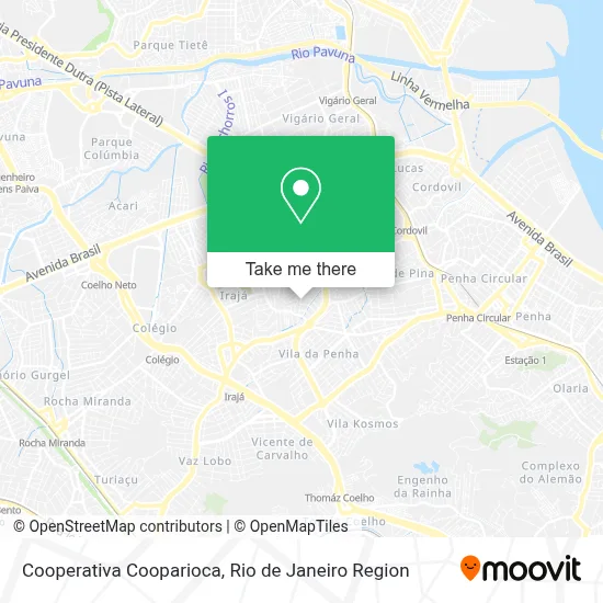 Cooperativa Cooparioca map