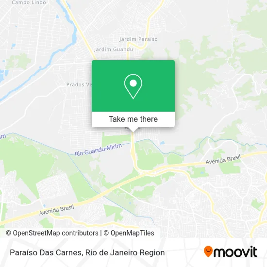 Paraíso Das Carnes map