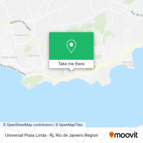 Universal Praia Linda - Rj map