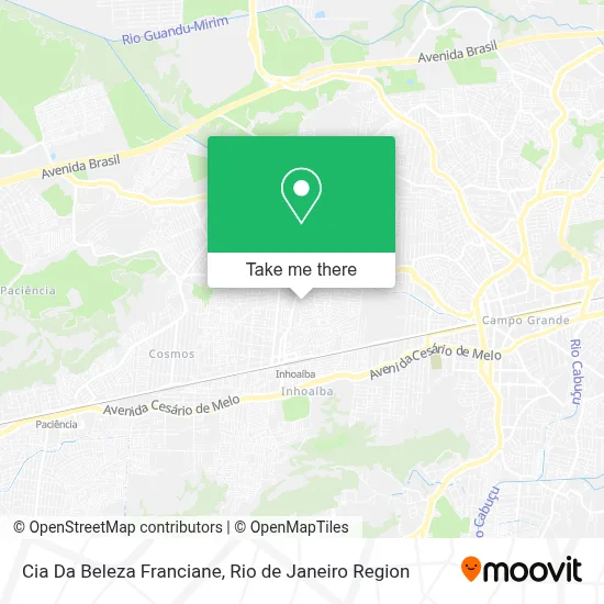 Cia Da Beleza Franciane map
