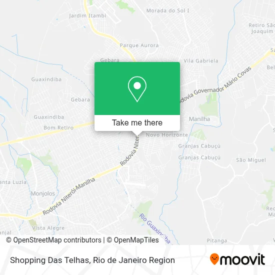 Shopping Das Telhas map