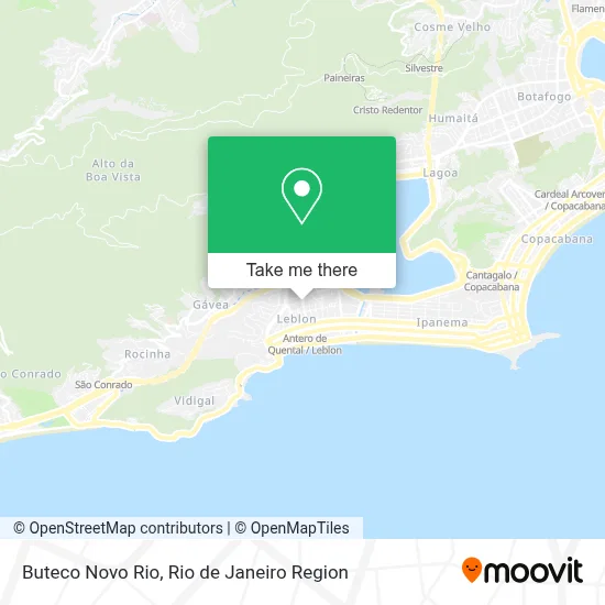 Buteco Novo Rio map