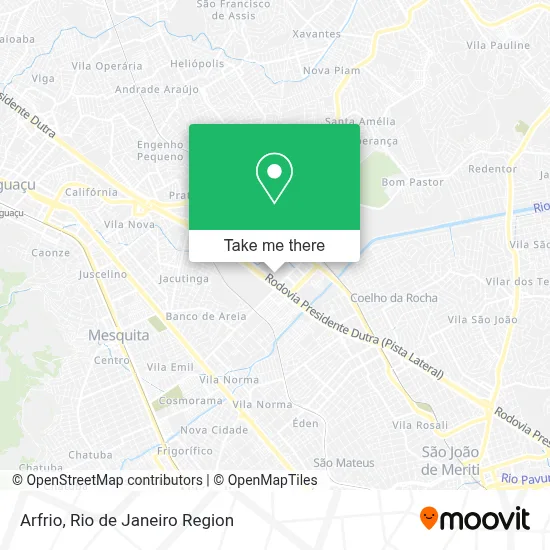 Arfrio map