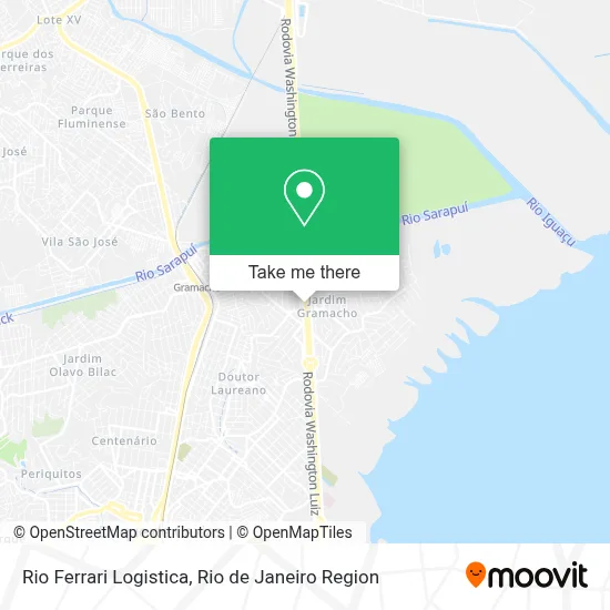 Rio Ferrari Logistica map