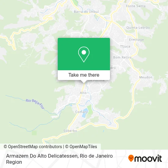 Armazem Do Alto Delicatessen map