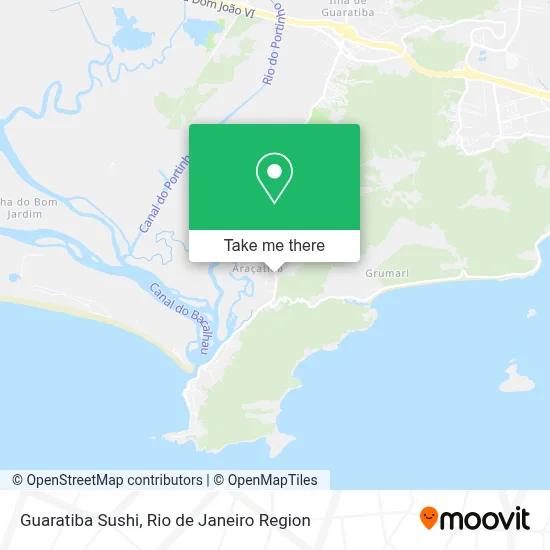 Guaratiba Sushi map