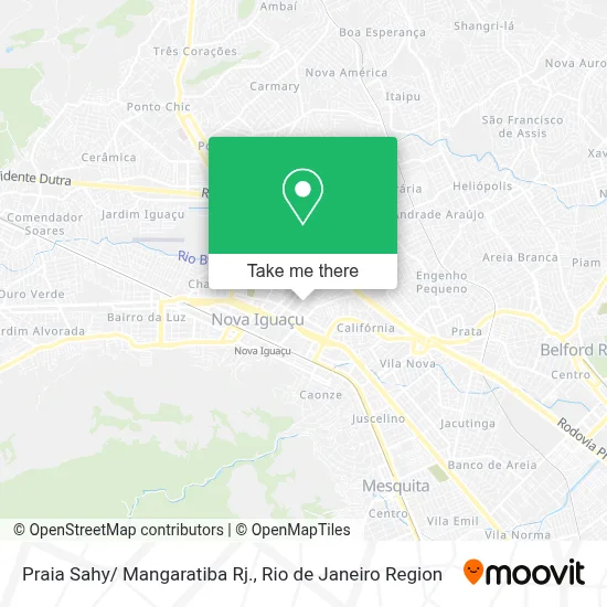 Praia Sahy/ Mangaratiba Rj. map