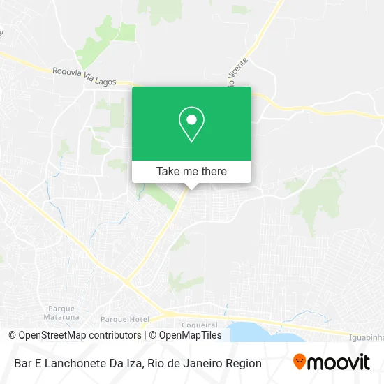Bar E Lanchonete Da Iza map