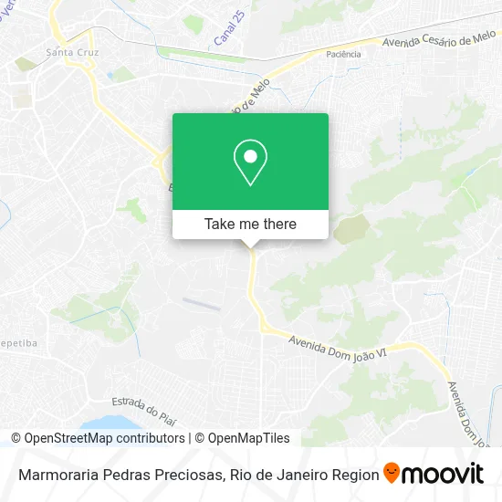 Marmoraria Pedras Preciosas map